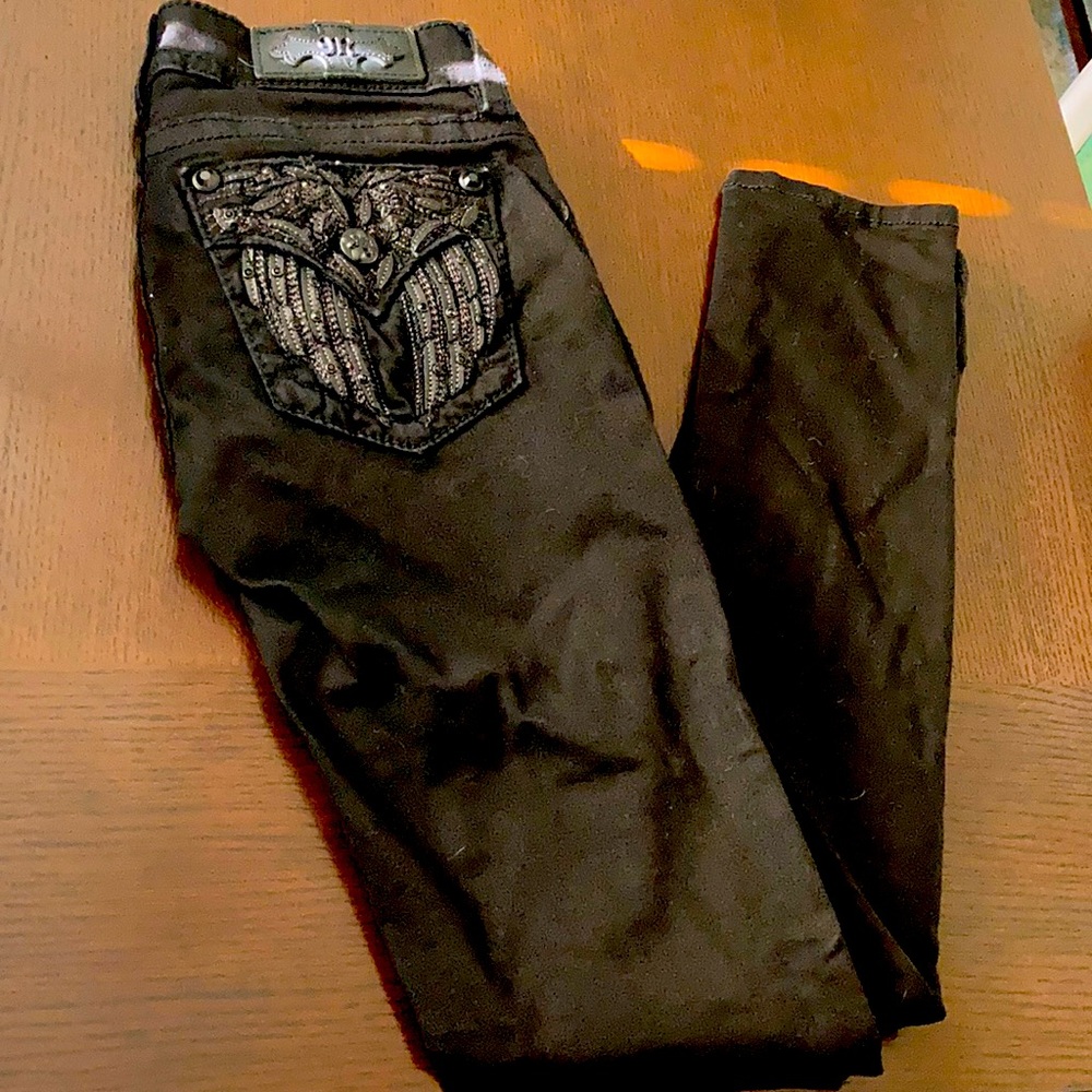 Miss Me Signature Skinny Black Jeans